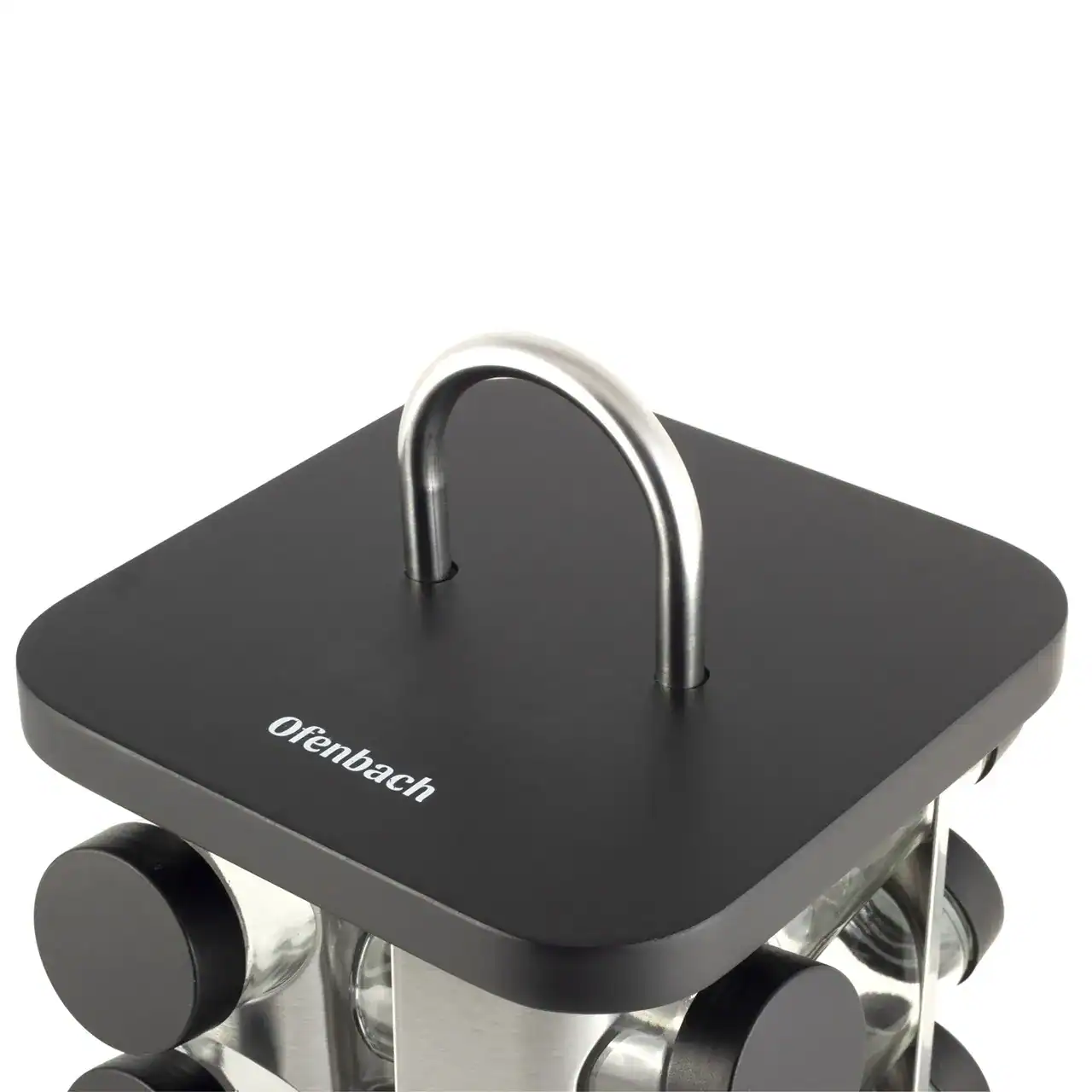 Set de 12 recipiente pentru condimente pe suport - imagine 3