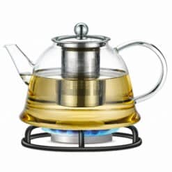 Ceainic Kamille, 1500 ml, inox si sticla termorezistenta