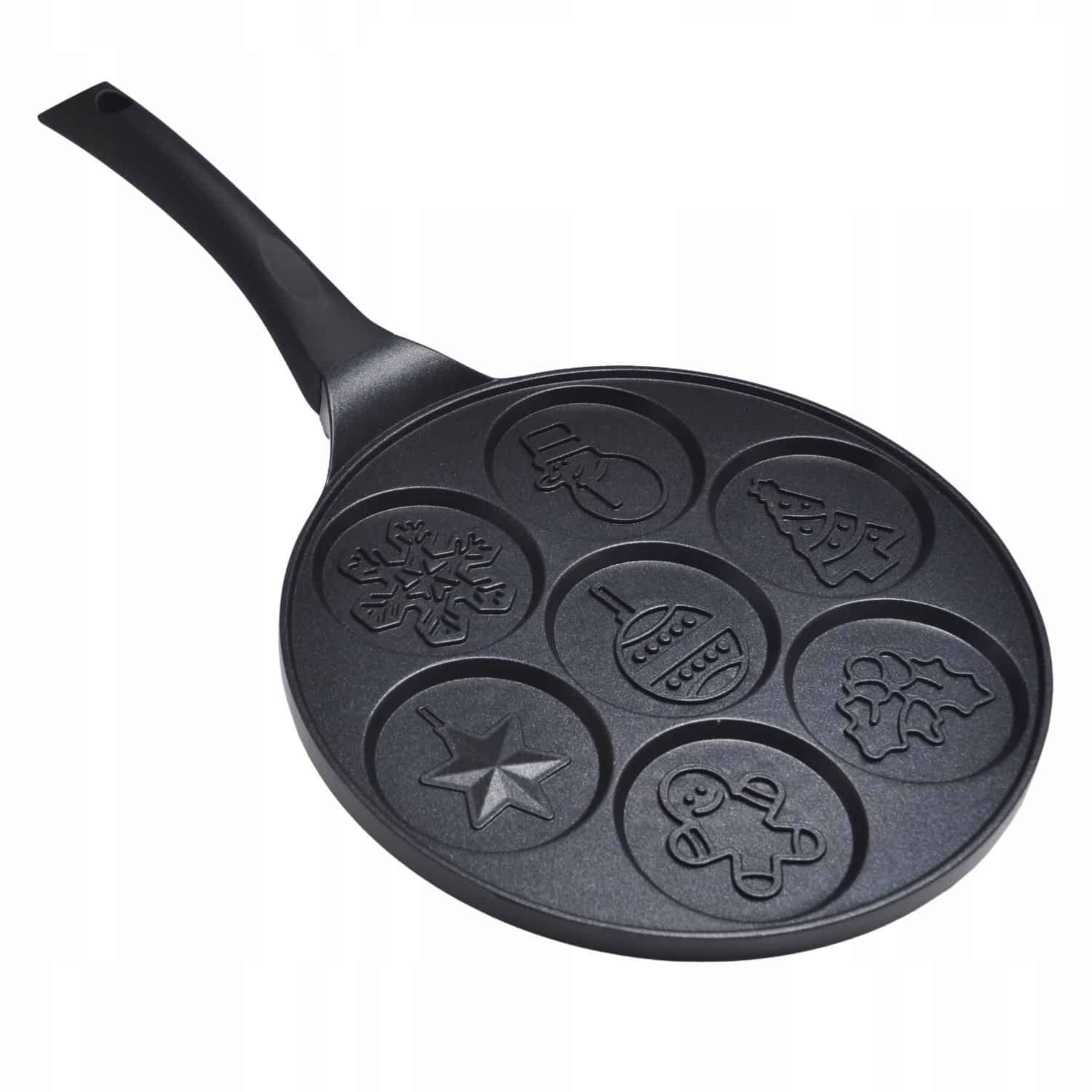 Tigaie pentru clatite 26cm, cu forme, modele de Craciun