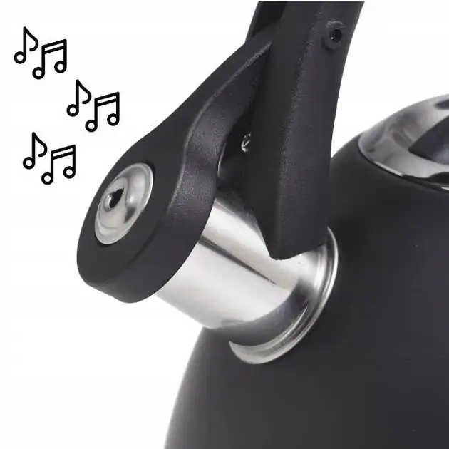 Ceainic din otel inoxidabil de 3 litri cu fluier - imagine 3