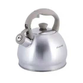 Ceainic din otel inoxidabil de 2 l cu fluier gri