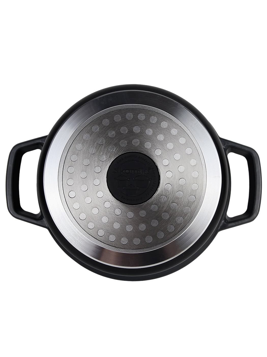 Cratita france 16x8 cm din aluminiu turnat cu capac - imagine 4