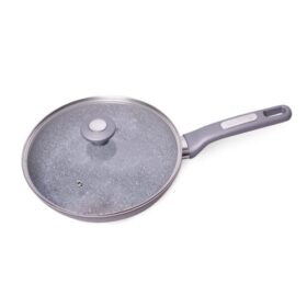 Tigaie 24 cm cu capac si invelis de granit