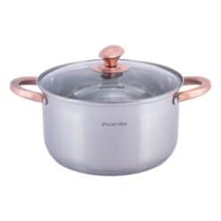 Set de 8 cratite din otel inoxidabil cu manere goale