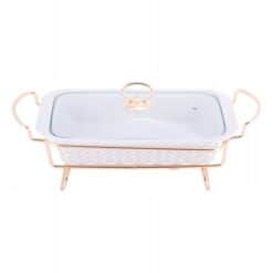 Incalzitor ceramic dreptunghiular 30.5 cm cu suport