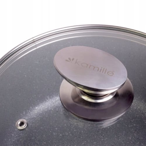 Oala din granit de 10.0 l cu capac de sticla - imagine 5