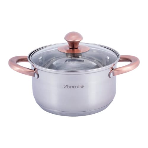 Set de 6 cratite din otel inoxidabil cu manere goale - imagine 5