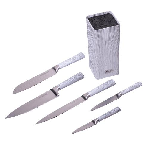 Set de cutite 6 piese cu bloc de depozitare - imagine 3