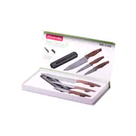 Set de 3 cutite cu banda magnetica