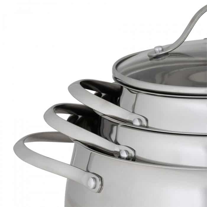 Set de 6 piese: cratite 16, 20 si 24 cm - imagine 4