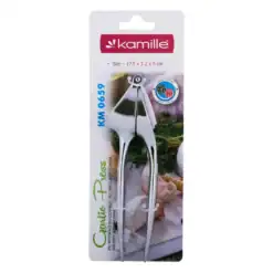 Presa de usturoi 17.5x3.2x5 cm, din otel inoxidabil