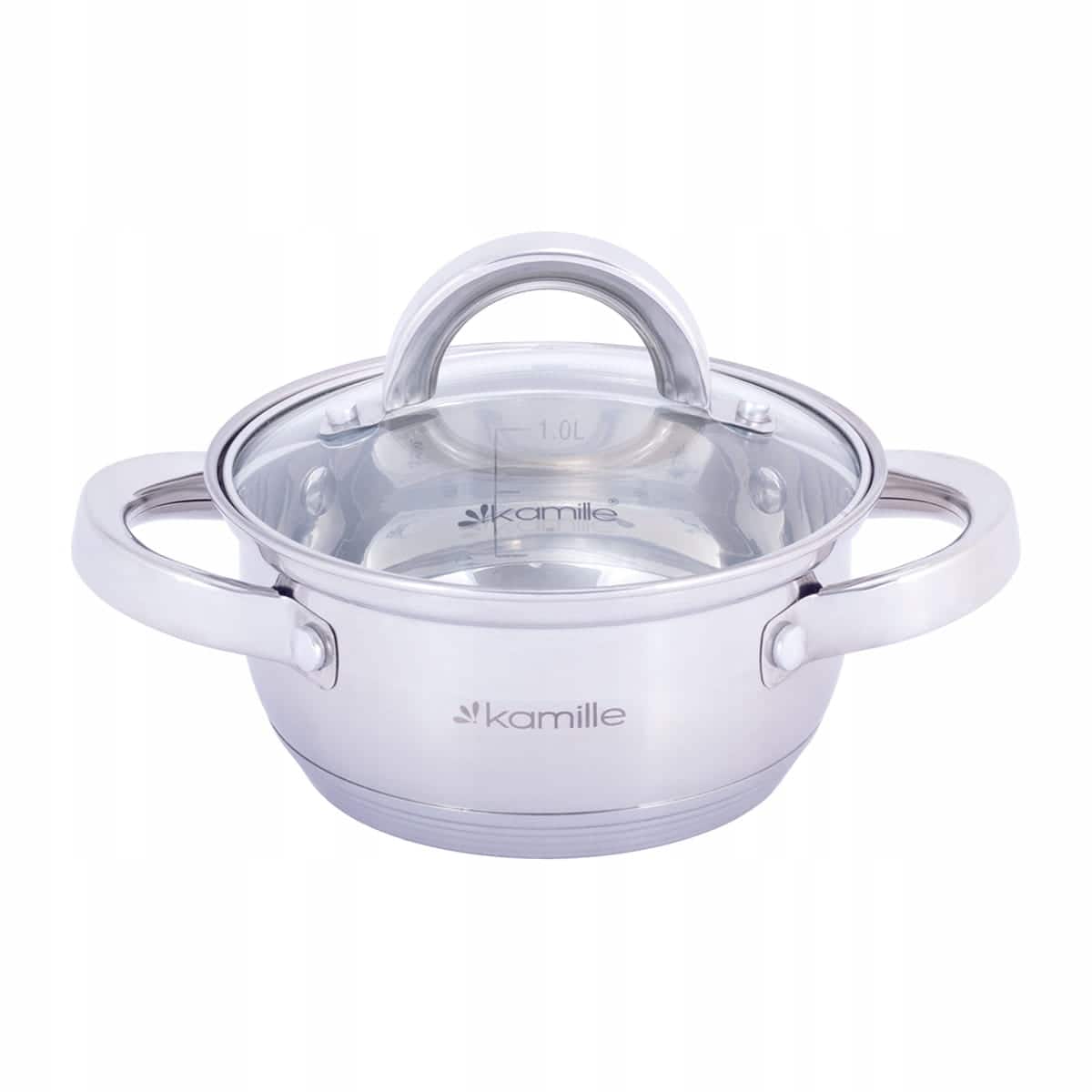 Set 12 elemente oale din inox, 1 L - 6.5 L, inductie - imagine 6