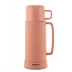 Termos 1 L, interior sticla, pastreaza cald/rece pana la 12 h, Portocaliu