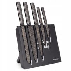 Set cutite 6 piese, lame inox, suport magnetic, modern