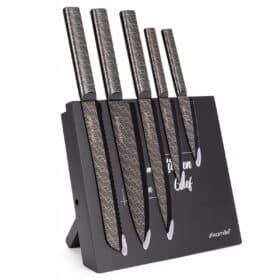 Set cutite 6 piese, lame inox, suport magnetic, modern