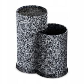 Suport organizator cutite, 2 compartimente, soft-touch