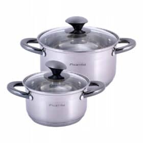 Set 2 oale, inox, capace sticla, 1.5 L/3.0 L, inductie
