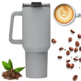 Cana termos din otel inoxidabil 1200 ml gri