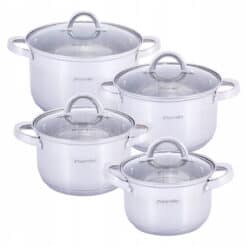 Set 4 oale din inox, 1 L - 3.9 L