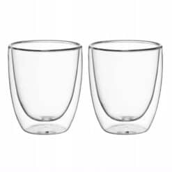 Set de 2 pahare duble din sticla 300 ml
