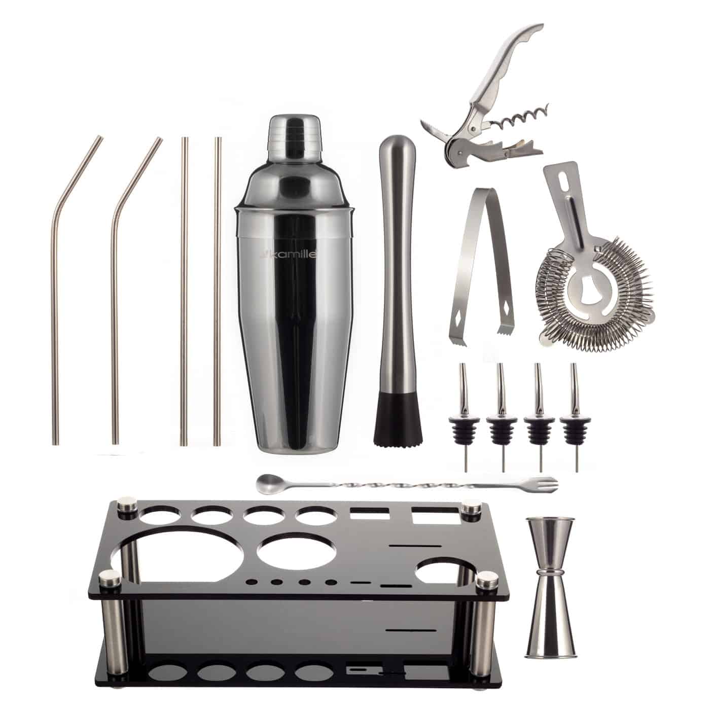 Set barman, 17 piese, inox, 700 ml - imagine 2