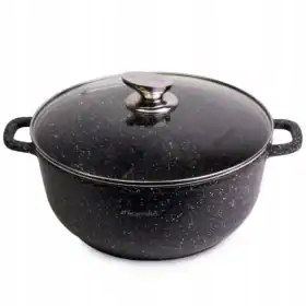 Oala din marmura 4.5 L, cu capac