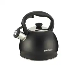 Ceainic cu fluier si capac, 2 L, baza rotativa