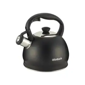 Ceainic cu fluier si capac, 2 L, baza rotativa