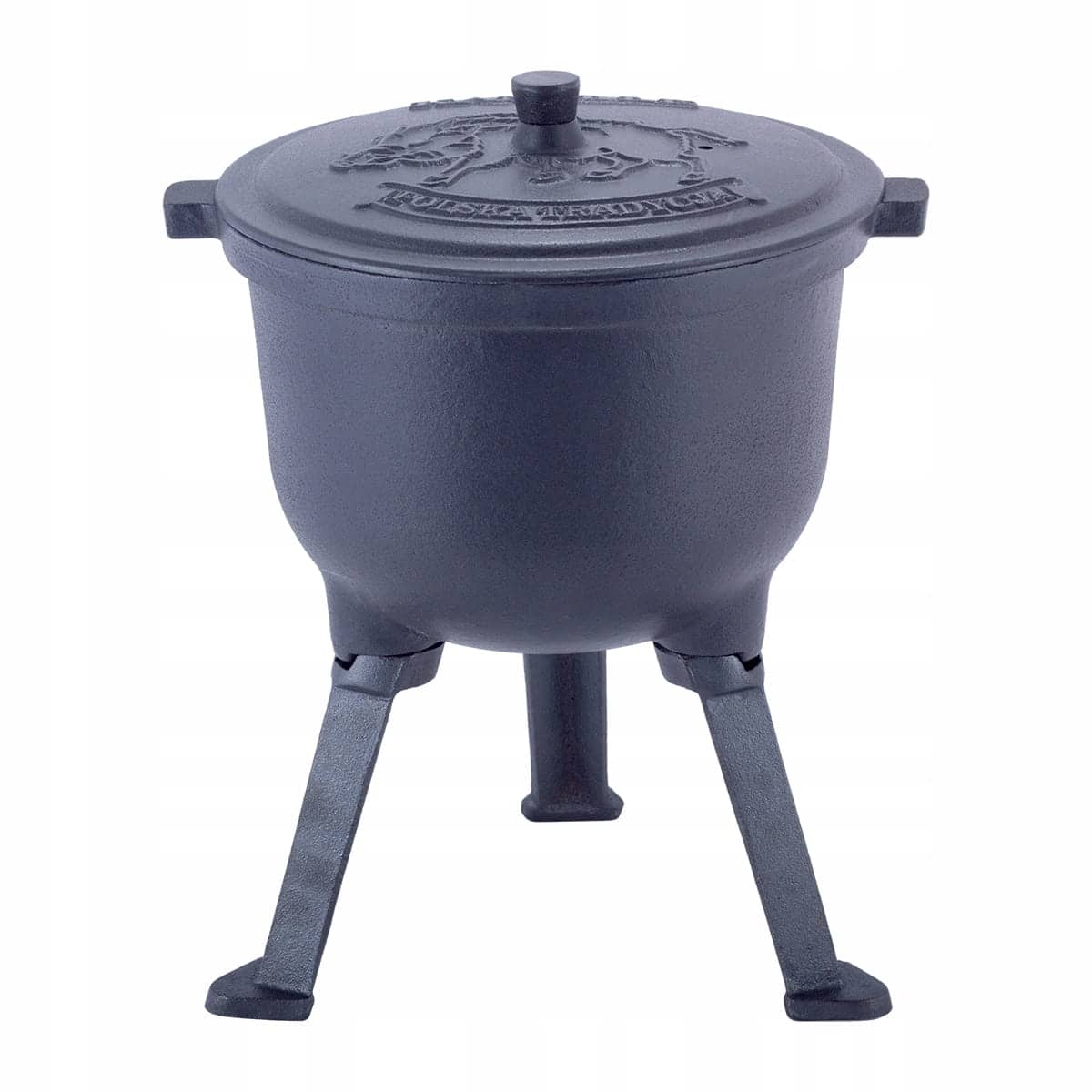 Cazan din fonta emailata, 8 litri, pentru foc deschis - imagine 5