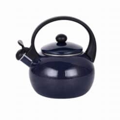 Ceainic traditional cu fluier, 2.2 L, emailat, granat