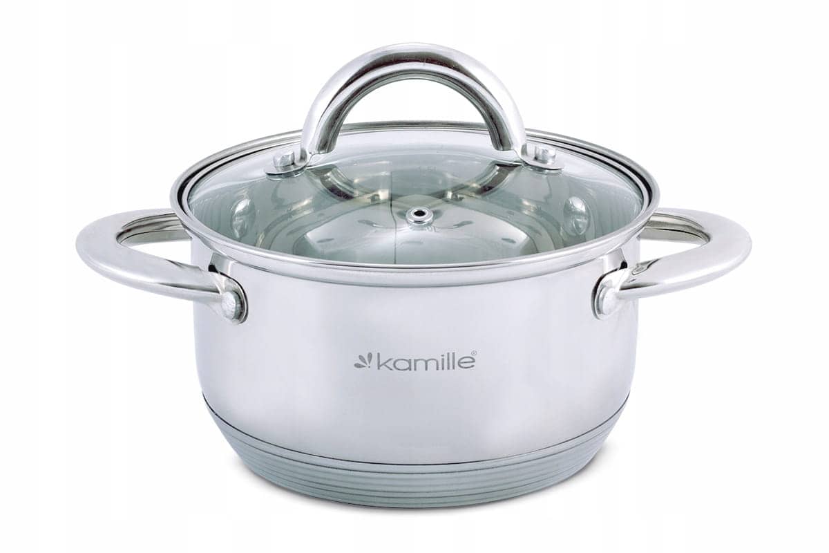 Oala, otel inoxidabil, capac sticla, 1.7 L, 16 cm, 7 straturi