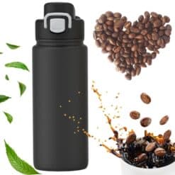 Sticla termica sport 600 ml neagra