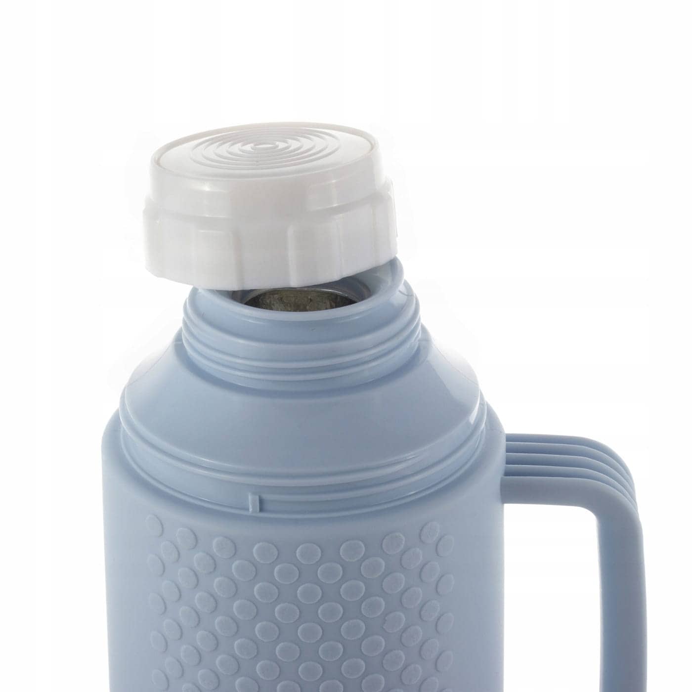 Termos 1 L, interior sticla, pastreaza cald/rece pana la 12 h, Albastru - imagine 6