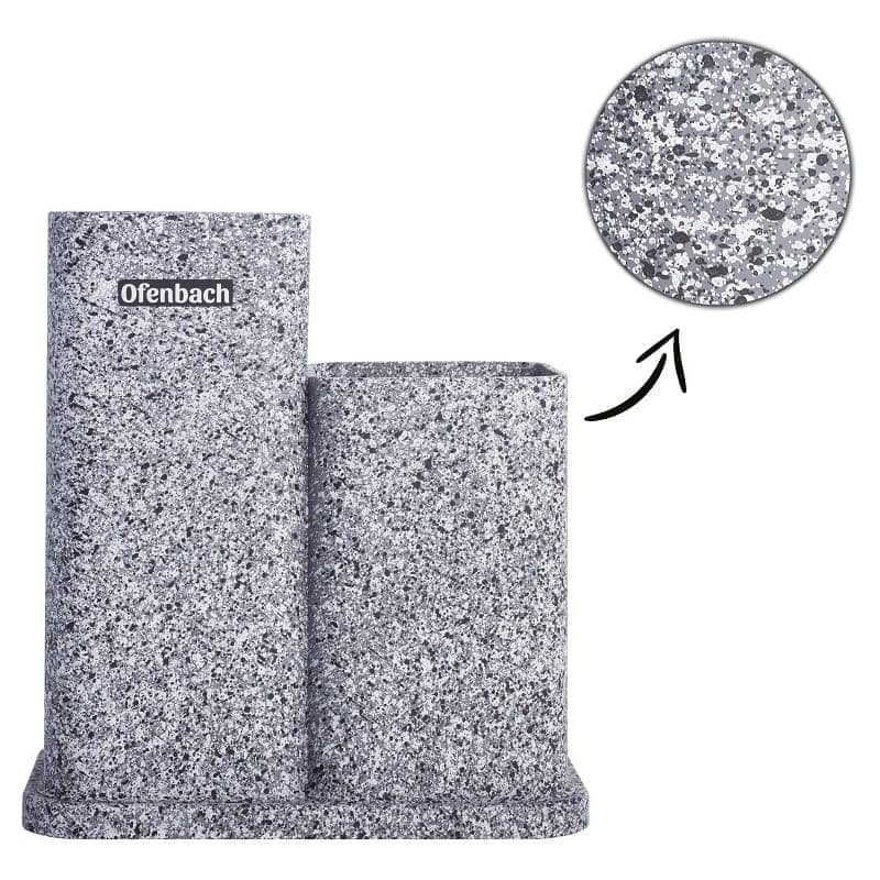 Organizator cutite 2 compartimente, bloc bucatarie - imagine 3