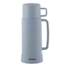 Termos 1 L, interior sticla, pastreaza cald/rece pana la 12 h, Albastru