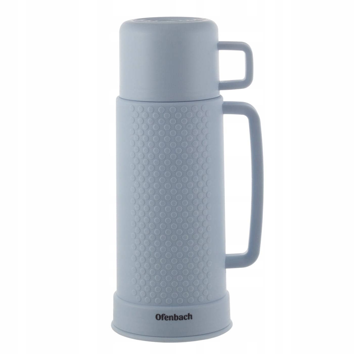 Termos 1 L, interior sticla, pastreaza cald/rece pana la 12 h, Albastru