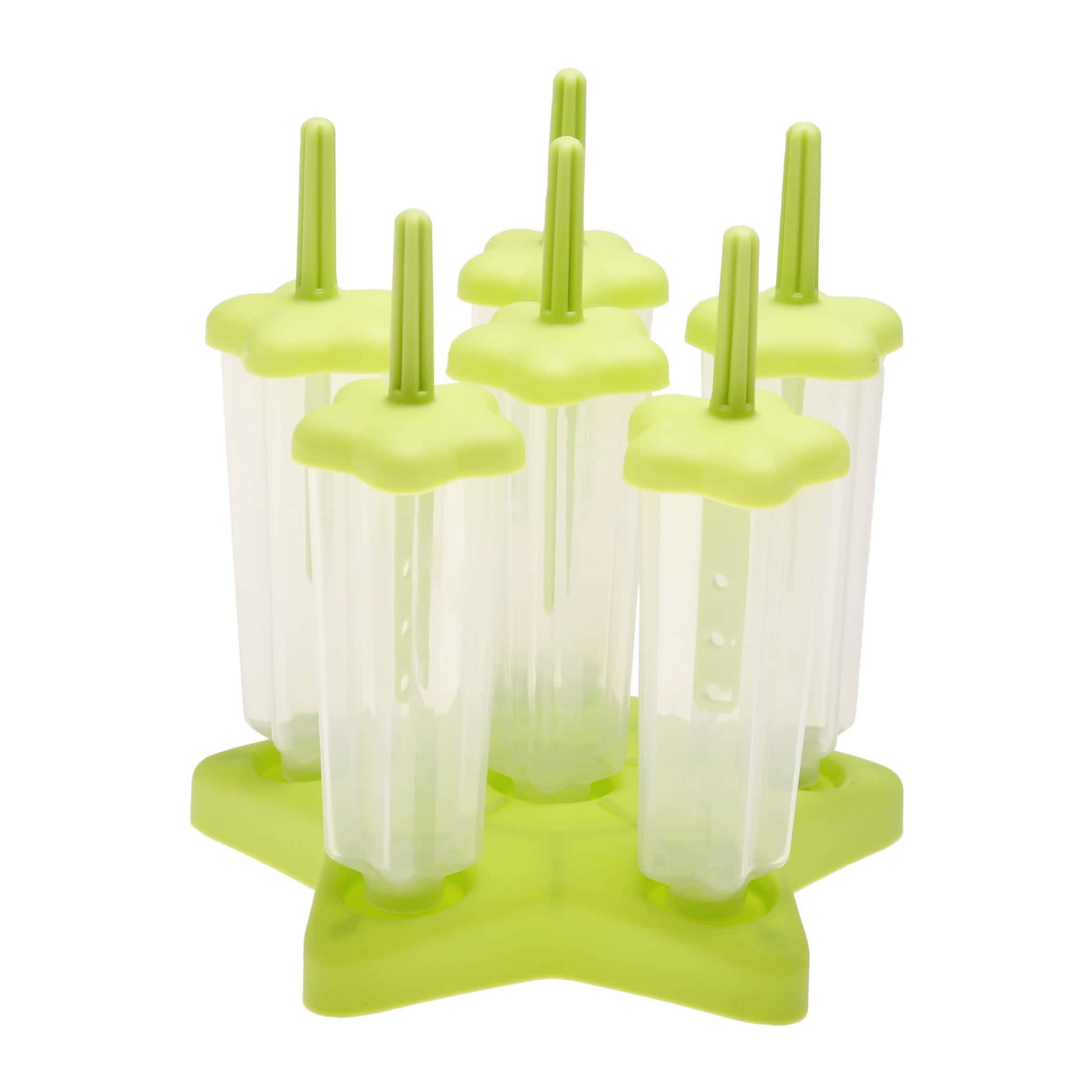 Set 6 forme pentru inghetata, reutilizabile, cu suport