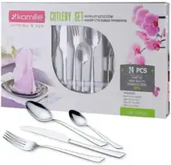 Set de tacamuri din otel inoxidabil 24 piese