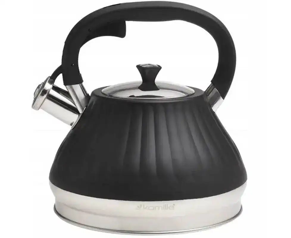 Ceainic din otel inoxidabil 3 l negru