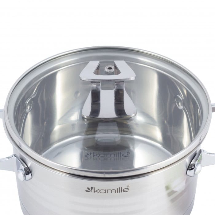 Cratita din inox 5.7 l cu capac - imagine 3