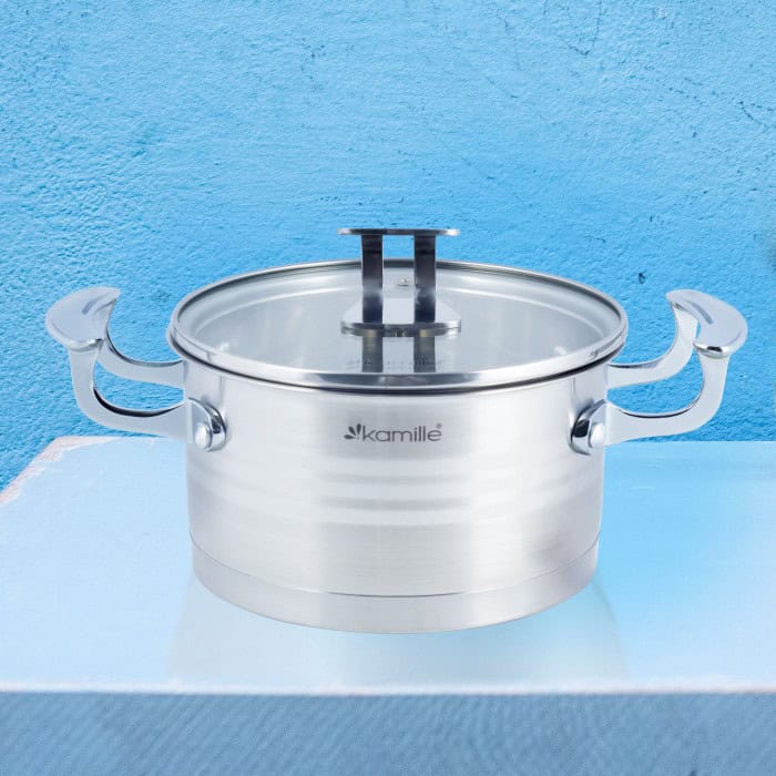 Cratita din inox 5.7 l cu capac - imagine 5