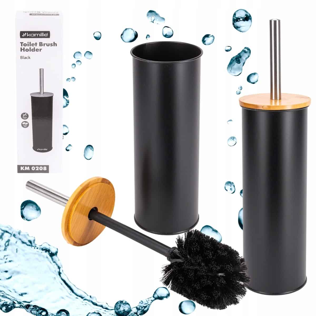 Perie WC Kamille cu stativ liber – design compact și util pentru baie - imagine 4