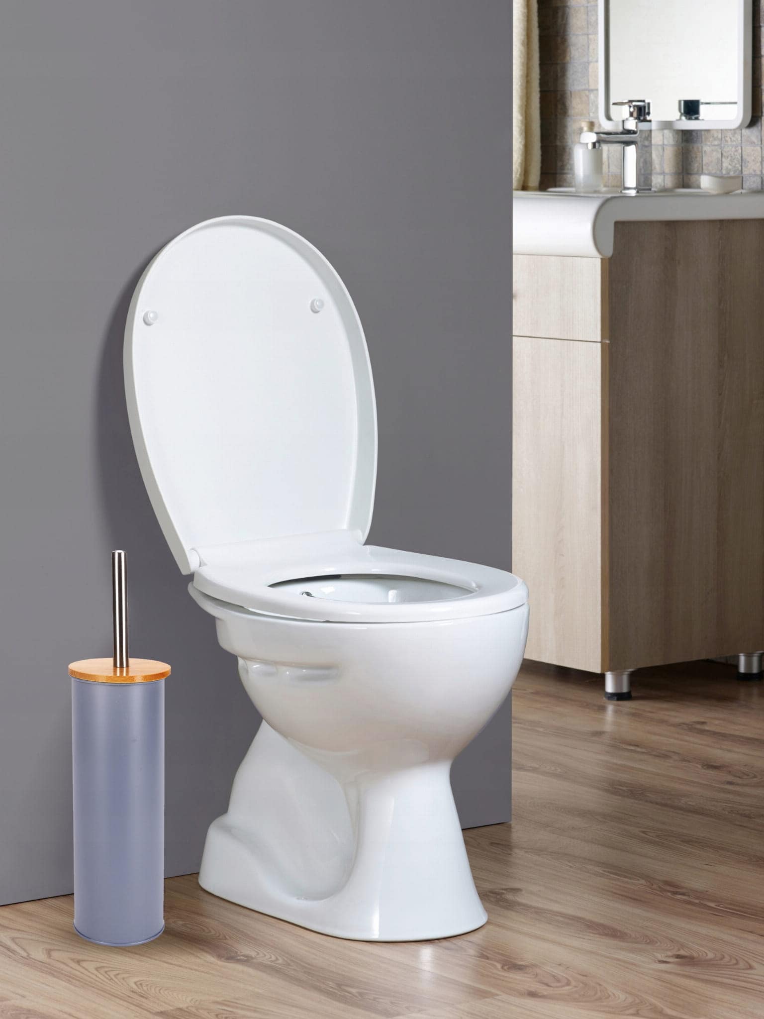 Perie WC Kamille cu stativ liber – design compact și util pentru baie - imagine 2