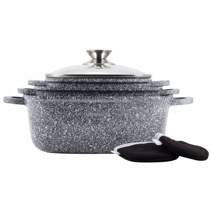 Set oale granitice 6 piese – 2.3 L, 4.4 L, 6.5 L - imagine 3