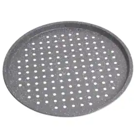 Tava de copt pizza, 33cm din otel carbon