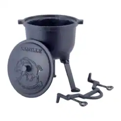 Cazan din fonta 4L cu invelis din marmura, Kamille