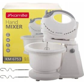 Mixer de mana cu bol, 250W, 5 viteze