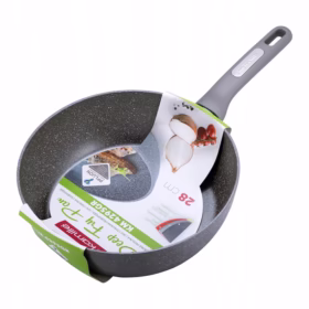 Tigaie adâncă din granit Kamille 28 cm gri