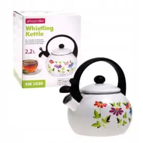 Ceainic emailat cu fluier integrat, 2.2L