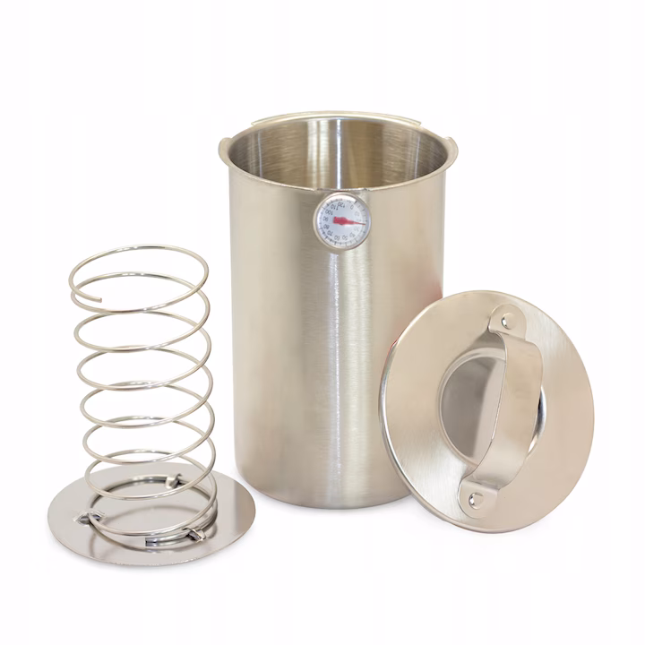 Presa de șuncă Kamille inox 1,5 L cu termometru - imagine 3